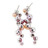 Honora 925 Sterling Silver Freshwater Pearl Garnet Drop Earrings 2” – Collectible designer item - retired