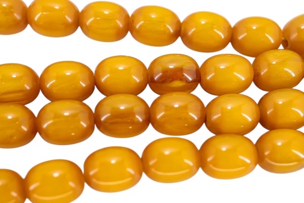 Butterscotch Bakelite tesbih beads – full strand