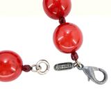 BEN-AMUN Vintage 80s Statement Necklace Cherry Red Resin Graduated Beads – Collectible vintage designer item