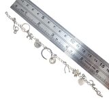 Vintage Sterling Silver Charm Bracelet Love Faith Music Lucky Charms 7in 5.6g – Collectible vintage item