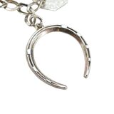 Vintage Sterling Silver Charm Bracelet Love Faith Music Lucky Charms 7in 5.6g – Collectible vintage item