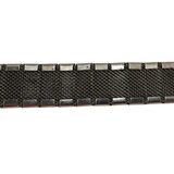 Vintage Mid-Century Engraved Floral Silver Tone Panel Bracelet Mesh Back – Vintage item