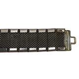 Vintage Mid-Century Engraved Floral Silver Tone Panel Bracelet Mesh Back – Vintage item