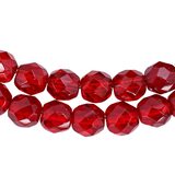 Red Faceted Glass Beaded Bracelet With Filigree Sterling Clasp – OOAK - Unique one of a kind item handmade by A World Of Things made using recycled materials 