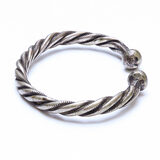 Saharan African Berber / Tuareg Twisted Rope Torque Bracelet 53g Etnographic Collectible – Ethnographic collectible - Africa 