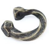 West African Twisted Cuff Bracelet Prestige Amulet 224g Heavy – Ethnographic collectible - Africa 