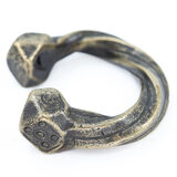 West African Twisted Cuff Bracelet Prestige Amulet 224g Heavy – Ethnographic collectible - Africa 