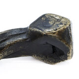 West African Twisted Cuff Bracelet Prestige Amulet 224g Heavy – Ethnographic collectible - Africa 