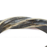 West African Twisted Cuff Bracelet Prestige Amulet 224g Heavy – Ethnographic collectible - Africa 