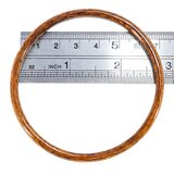 Vintage Hawaiian Koa Wood Bangle Bracelet Set – 3 Stacking Bangles Tiger Grain Koa – Collectible vintage item