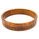 Vintage Hawaiian Koa Wood Bangle Bracelet Set – 3 Stacking Bangles Tiger Grain Koa – Collectible vintage item