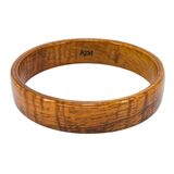Vintage Hawaiian Koa Wood Bangle Bracelet Set – 3 Stacking Bangles Tiger Grain Koa – Collectible vintage item