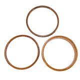 Vintage Hawaiian Koa Wood Bangle Bracelet Set – 3 Stacking Bangles Tiger Grain Koa – Collectible vintage item