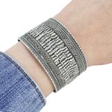 Kohapuri Style Toda Cuff Bracelet Pin Closure 1.5 in Wide 76g – OOAK - Unique one of a kind artisan item