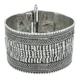 Kohapuri Style Toda Cuff Bracelet Pin Closure 1.5 in Wide 76g – OOAK - Unique one of a kind artisan item