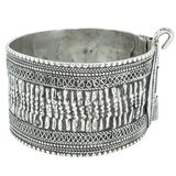 Kohapuri Style Toda Cuff Bracelet Pin Closure 1.5 in Wide 76g – OOAK - Unique one of a kind artisan item