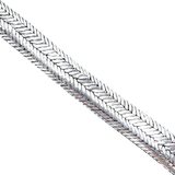 Rathod Arts Kolhapur Woven Silver Bracelet Screw Pin Closure Statement 78g – Studio made / small batch item  - Estate find