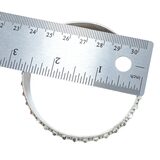Vintage 50g Kolhapur Tribal Silver Bangle - Granulated "Gajra" Motif - Indian Export – OOAK - Unique one of a kind artisan item