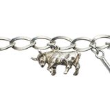 Vintage Sterling Silver Charm Bracelet 34g - Wild West / Western Figural Charms – OOAK - Unique one of a kind artisan item
