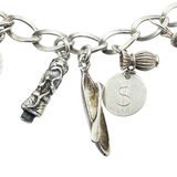 Vintage Sterling Silver Charm Bracelet 34g - Wild West / Western Figural Charms – OOAK - Unique one of a kind artisan item