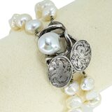 Signed Antique William B Kerr 4730 Arts & Crafts Baroque Pearl Bracelet 8.25 In – Rare collectible vintage item 