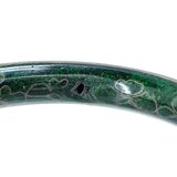 Vintage Chinese Cloisonne Bangle Bracelet Marbled Mottled Green Enamel Floral 2.5” – Estate Find