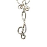 Vintage Sterling Silver Charm Bracelet Musical Sports Love Faith Lucky Symbols – Collectible vintage item