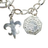 Vintage Sterling Silver Charm Bracelet Musical Sports Love Faith Lucky Symbols – Collectible vintage item