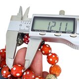 Vintage Antique Venetian Red Skunk And Other Collectible Trade Beads Bracelet – Collectible vintage item