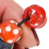 Vintage Antique Venetian Red Skunk And Other Collectible Trade Beads Bracelet – Collectible vintage item