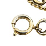 Vintage 1950s Gold Tone Blue Glass Bracelet Regal Garter Charms Germany – Rare Vintage Item