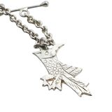 Artisan Silver Charm Bracelet Boho Folk Art Style Acid Tested 14g 7.5” – Estate Find