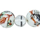Hand Painted Porcelain Crab Motif & Tourmalinated Quartz Bead Bracelet – OOAK - Unique one of a kind item handmade by A World Of Things made using recycled materials 