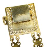 Vintage Topazio Portugal Sterling Silver Vermeil Enamel Heraldic Panel Bracelet – Rare collectible vintage item 