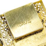 Vintage Topazio Portugal Sterling Silver Vermeil Enamel Heraldic Panel Bracelet – Rare collectible vintage item 