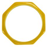 Vintage Yellow Green Bakelite Octogonal Bangle Bracelet – Collectible vintage item