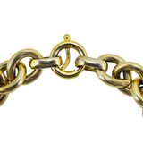 Vintage 1950s Signed Napier Gold Tone Textured Heavy Link Chain Bracelet – Collectible vintage designer item