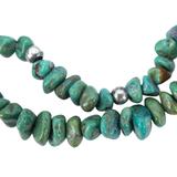 Green Turquoise And Sterling Silver Set Of 2 Bracelets Southwestern 22 g – OOAK - Unique one of a kind item handmade by A World Of Things made using recycled materials 