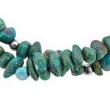 Green Turquoise And Sterling Silver Set Of 2 Bracelets Southwestern 22 g – OOAK - Unique one of a kind item handmade by A World Of Things made using recycled materials 