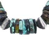 OOAK Turquoise & Artisan Sterling Silver Bench Beads Bracelet Handmade 75 g – OOAK - Unique one of a kind item handmade by A World Of Things made using recycled materials 