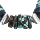 OOAK Turquoise & Artisan Sterling Silver Bench Beads Bracelet Handmade 75 g – OOAK - Unique one of a kind item handmade by A World Of Things made using recycled materials 
