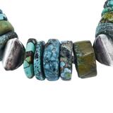 OOAK Turquoise & Artisan Sterling Silver Bench Beads Bracelet Handmade 75 g – OOAK - Unique one of a kind item handmade by A World Of Things made using recycled materials 