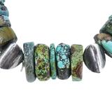 OOAK Turquoise & Artisan Sterling Silver Bench Beads Bracelet Handmade 75 g – OOAK - Unique one of a kind item handmade by A World Of Things made using recycled materials 
