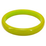 Vintage Green Bakelite Bangle - Chartreuse / Lime / Green Pea Color – Collectible vintage item