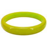 Vintage Green Bakelite Bangle - Chartreuse / Lime / Green Pea Color – Collectible vintage item