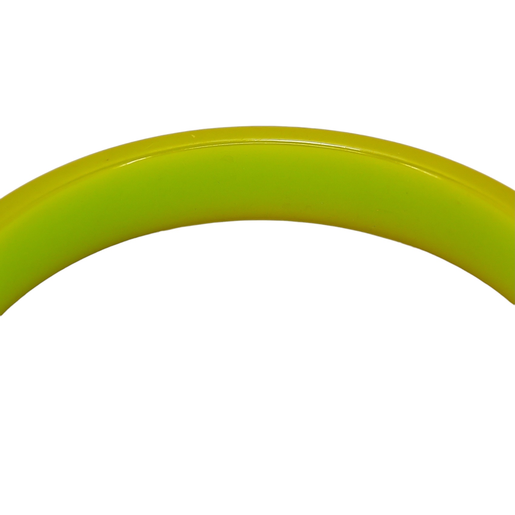 Vintage Green Bakelite Bangle - Chartreuse / Lime / Green Pea Color image 8