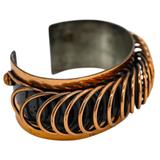 Handmade by Renoir of California – Modernist Coil Design Cuff Bracelet – Collectible vintage designer item