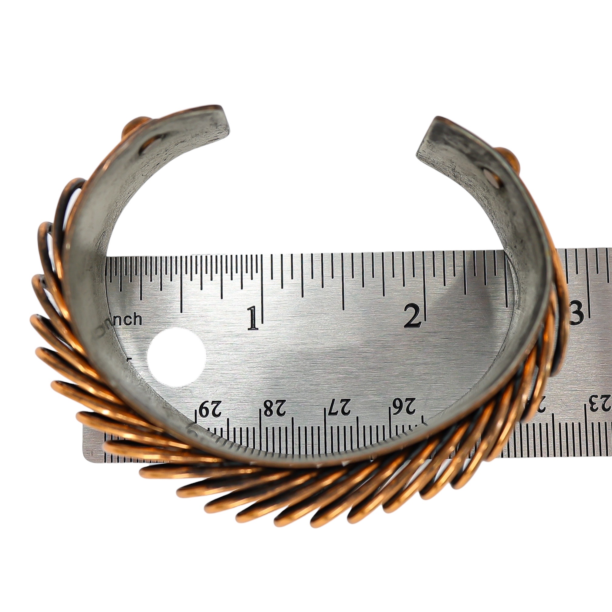 Vintage Renoir Copper Cuff Bracelet – Early Mark “Handmade by Renoir of California” – Modernist Coil Design image 7