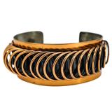 Handmade by Renoir of California – Modernist Coil Design Cuff Bracelet – Collectible vintage designer item