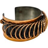 Handmade by Renoir of California – Modernist Coil Design Cuff Bracelet – Collectible vintage designer item